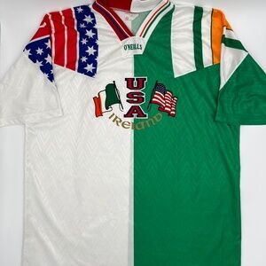 1994 FIFA World Cup USMNT + Ireland ORIGINAL Oneills Soccer Jersey (XL)